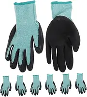 TOGEVAL High-durability Cut Resistant Gloves 4 Pairs Men's Work Gloves Greenhouse Tool Protective