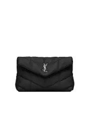 Saint Laurent Puffer Small Pouch in Quilted Lambskin