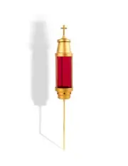 Cemetery Light Candle Holder, Grave Decorations Memorial Lantern with Crosses...