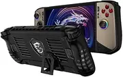 Walieoka Protective Case for MSI Claw 8 AI+ 8 inch Game Console,TPU Protective Cover with Ergonomic Grip - Anti-Collision and Non-Slip (Black)
