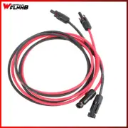 AU 2/5/10/20M 4/6mm² Black+Red Solar Panel Extension Cable Wire+M4 Connector