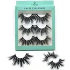 Wispy Cross 3D Soft Mink Hair 25mm Lashes Eyelashes Extension False Eyelashes