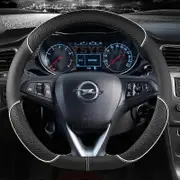 Car Steering Wheel Cover For Opel Astra (K) Corsa (E) Karl 2014-2022 Crossland X Grandland X Insignia 2017-2022 Auto Accessories WHITE D SHAPE