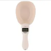 Pet Food Digital Measuring Spoon Scale, Weighing Scoop Scale LCD beige Ship US