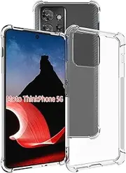 [USTIYA] for Motorola Moto ThinkPhone Case Clear TPU Four Corners Cover Transparent Soft