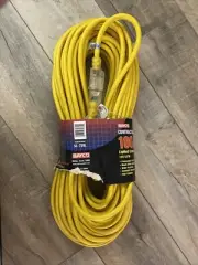 Bayco 12/3 SJTW 100' OSHA Compliant Extension Cord w/ Lighted Outlet SL-759L