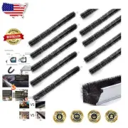 10-Piece Gutter Brush Guard Set - Simple No-Tools DIY Solution for 5" Gutters