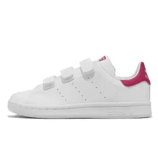 adidas 童鞋 Stan Smith CF C 中童鞋 白 粉紅 史密斯 魔鬼氈 小白鞋 基本款 愛迪達 FX7540