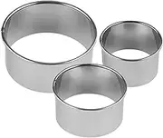 Round Pastry Cutter, Round Cookie Cutter, Stainless Steel Donut Ring Mold - Professional Dough Stamp, Reusable Food Craft Supplies for Pastry