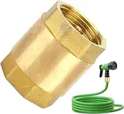 Check Valve - Valve Prevent Way Backflow | Non Return Check Valve | Brass Spring Check Valve with Female Threads | 1 Inch Non Return Check Valve | Brass Vertical Check Valve for Pump Fountain Wash