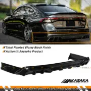 FOR 2023-25 HONDA ACCORD AKASAKA FULL BLACK REAR BUMPER DIFFUSER W/ CORNER SPAT