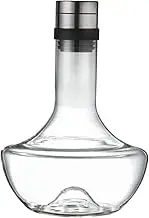 SOLUSTRE Glass Brandy Decanter 1000ml Wine Aerator Concave Bottom Smooth Pouring