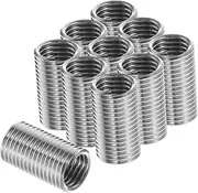 LIFKOME Stainless Steel Threaded Wire Braces 10pcs Threaded Screw Sleeve Thread Repair Insert Coiled Wire Thread Sleeve