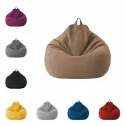 Bean Bag Chairs Couch Sofa Cover Lazy Lounger For Adults Kids without Filler