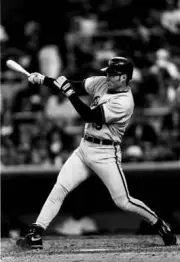 Brady Anderson Baltimore Orioles bats 1990s Old Photo
