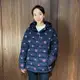 美國百分百【全新真品】Tommy Hilfiger 羽絨外套 連帽 女款 TH 保暖 logo滿版 夾克 深藍 CQ92