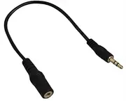 YCS Basics 3.5mm Smartphone TRRS Headset to TRS Headphones Adapter (Removes The Microphone Channel)