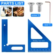 Angle Ruler Measuring Tool Square Protractor Woodworking Miter Triangle Ruler↖❆
