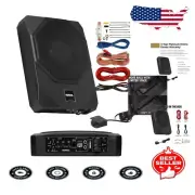 10 Inch Under Seat Subwoofer with Built-in Amplifier - 1000 Watts Max Power