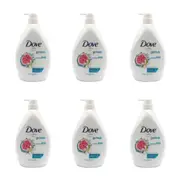 6x Dove 800ml Body Wash Moisturising Bath Soap Blue Fig & Orange Blossom Scent