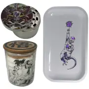 Dragon Ball Z Dokkan Frieza Grinder, Jar, Rolling Tray Set