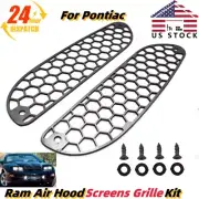 1998-02 For Pontiac Firebird Trans Am WS6 Ram Air Hood Insert Screens w/ Screws