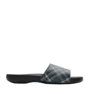 Burberry Dive Checked Slip-On Slides 44,45,46,39,40,41,42,43 Black/calico