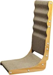 L Shaped Cat Scratcher - Durable Kitten Scratching Board | Vertical Scratcher For Cats | Multifunctional Kitten Scratching Board | Protective Cat Furniture Saver | Interactive Teaser Puzzle Toy For In