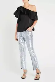 BNWT SASS & BIDE "Scene Stealer" Distressed Sequinned Jeans Size 31 - $280