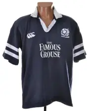 SCOTLAND 2001/2002 HOME RUGBY UNION SHIRT CANTERBURY L FAMOUS GROUSE