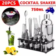 Cocktail Shaker Set Maker Mixer Bar Strainer Martini Spirits Bartender Stand Kit