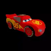 UNPAINTED Cars Lightning McQueen 3D Printed Model Kit (8-24)