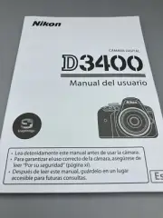 NIKON D3400 DIGITAL CAMERA OWNERS INSTRUCTION MANUAL SPANISH Espanol