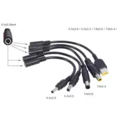 DC4.5x3.0mm Female to 7.4x5.0 5.5x2.5 7.9x5.4 4.5x3.0 Square Port Converter Cord