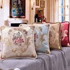 Decorative Pillowcase Jacquard Sofa Pillow Case Retro Cushion Cover