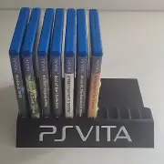 Sony PlayStation Vita Sleek Game Holder with PSVITA Logo Trophy Jewel Case Stand