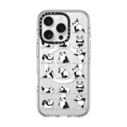 iPhone 16 Pro Clear Case MagSafe Compatible Panda Yoga