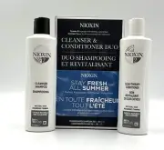 Nioxin 2 Cleanser Shampoo & Scalp Therapy Conditioner /Processed Thinning 10.1