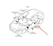 MAZDA 3 Hatchback BP Rear Left Door Wiring Harness BERG67220B NEW GENUINE