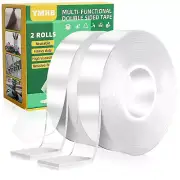 YMHB Double Sided Tape Heavy Duty, Nano Tape Double Sided Mounting Tape(2 Rolls,