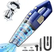 DBHAL Handheld Vacuum Cordless, 15000PA Powerful Suction Car Vacuum Cleaner Lightweight with Multi Accessories, Hand held Vacuum Cleaner Dust Busters Cordless Rechargeable for Car Home
