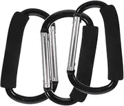 BESPORTBLE Stroller Hooks for Diaper Bags 3 Pack Stroller Bag Hooks Aluminum Alloy