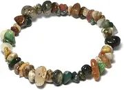 [CrystalAge] Ocean Jasper Gemstone Chip Bracelet
