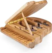 [PICNIC TIME] Toscana - a Brand Piano Bamboo Cheese Board/Tool Set, 9-Inch