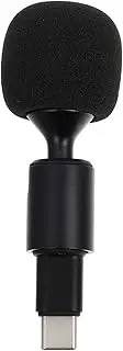 FUTUREORYY 1Pc Type C Microphone Bendable Recording Mic for Live Streaming Gaming Voice Calls Flexible C Microphone for Laptop Tablet and Phone Sponge Cover