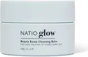 Natio Australia Glow Beauty Boost Cleansing Balm - Clinically Tested & Fragrance Free - Melt Away Impurities & Makeup - Hydrating & Brightening Makeup Remover - Kakadu Plum, Pomegranate, Goji Berry and Vitamin E - Vegan Friendly & Made in Australia