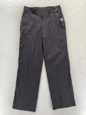 Pebble Beach Golf Pants Mens 32x32 Gray Performance Stretch Straight Leg Chino
