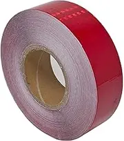Red Reflective Tape DOT-C2 Conspiciuity Tape - COMMERCIAL ROLL - 2" inch x 20' FEET - Automobile Car Truck Boat Trailer Semi (Red)