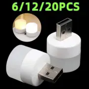 Mini LED Night Light USB Plug Lamp Power Bank Charging USB Book Lights Small Rou