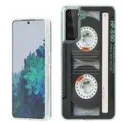 (Cassette Tape)Rugged TPU phone case cover(Clear)for Samsung Galaxy S21+ Plus 5G